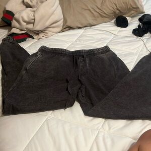 Faded Grey Wash Sweatpants
